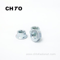 ISO 4161 Grade 10 zinc plated Hexagon flange nuts